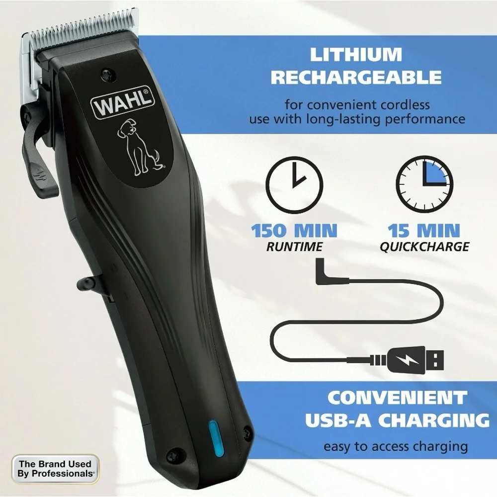 Wahl Pet-Pro Cordless Dog Grooming Clipper - Black